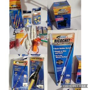 Large Lot Of Estes Model Rocket Kits And Parts